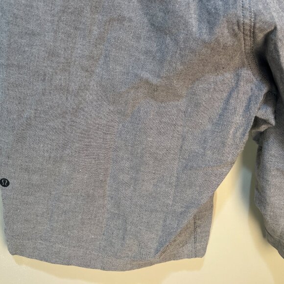 Lululemon Men's solid light gray flat front chino golf Shorts 30 10" inseam - Picture 3 of 5